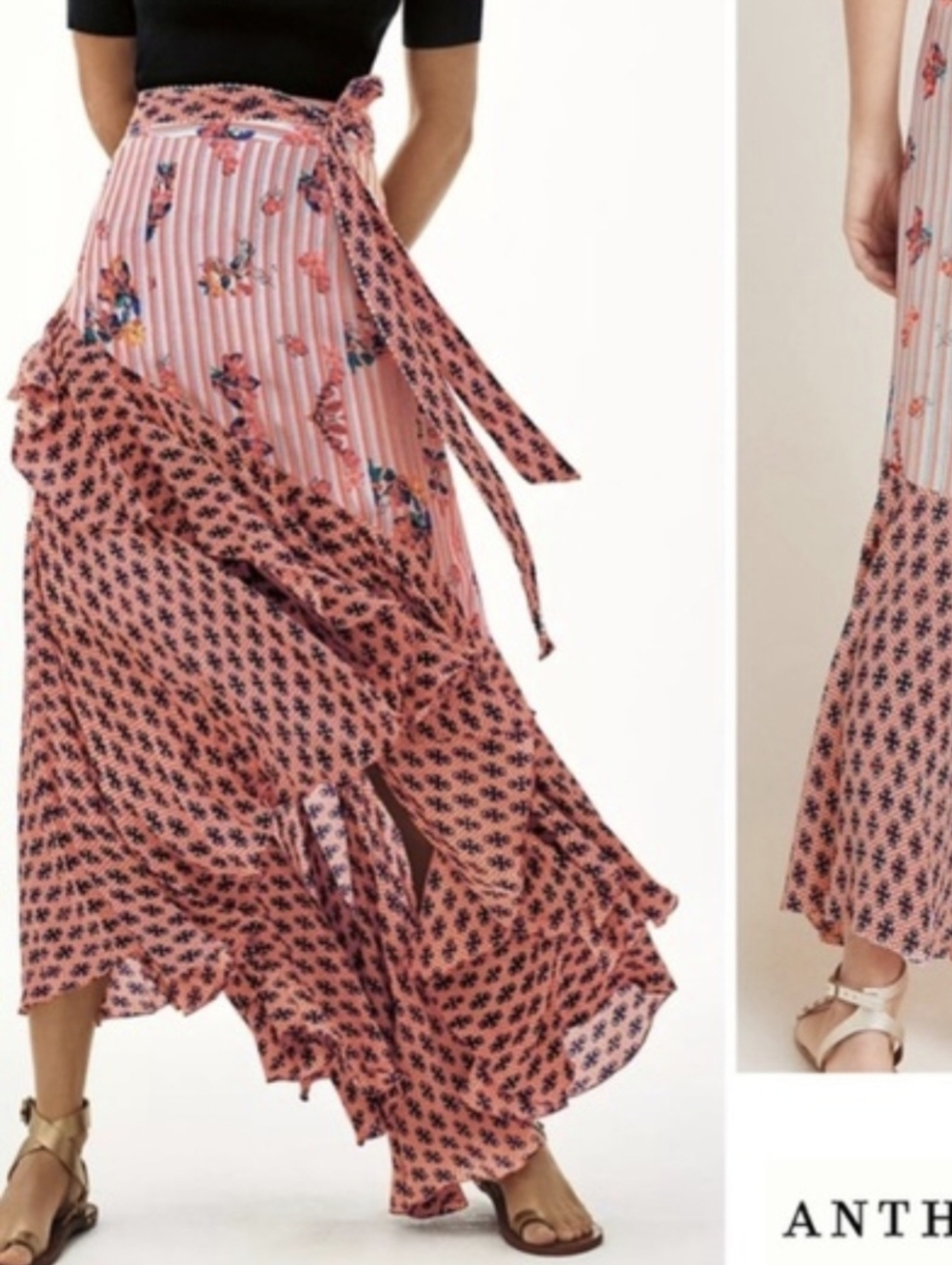 Anthropologie 'Casablanca' Maxi Skirt from Bhanuni By Jyoti, Size 6 - Picture 2 of 12